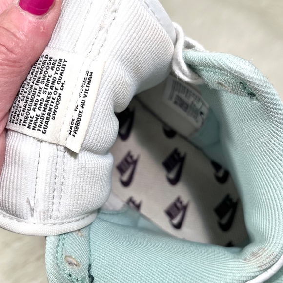 NIKE "Dunk High Tops 1985 in green denim" - Picture 6 of 6